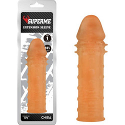 Chisa Novelties Extra Texture Sleeve Κάλυμμα Επιμήκυνσης Πέους Flesh