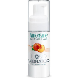 Amoreane Peach Liquid Vibrator Λιπαντικό Νερού Κόλπου & Πρωκτού 30ml