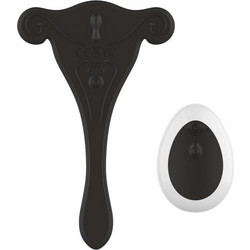 A-Gusto Control Panty Stimulator Δονητής Εσωρούχου για Ζευγάρια με Τηλεχειριστήριο Μαύρος