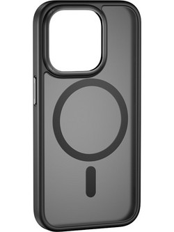 Θήκη iPhone 16 Pro Matte Magnetic Series συμβατό με MagSafe φορτιστή, Πλάτη αντικραδασμική από Premium TPU μαύρο + ΔΩΡΟ ΤΖΑΜΑΚΙ ΚΑΜΕΡΑΣ