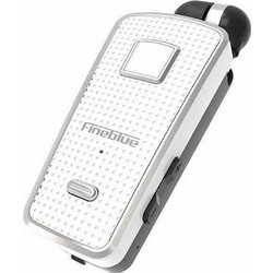 Fineblue F970 Pro Ακουστικό Bluetooth In Ear Πέτου White