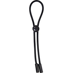 Pretty Love Adjustable Cock Ring Ρυθμιζόμενο Ελαστικό Δαχτυλίδι Πέους & Όρχεων Σιλικόνης Μαύρο