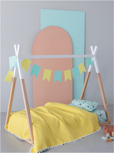 Κουβερλί Microfiber Κούνιας 110x140εκ. Με Pon Pon Juniper Yellow Palamaiki - Palamaiki - juniper