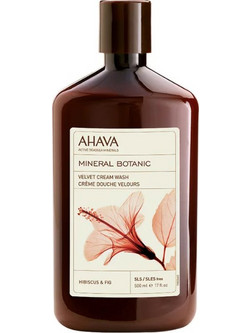 Ahava Mineral Botanic Hibiscus & Fig Cream Wash Αφρόλουτρο σε Gel για Ξηρό Δέρμα 500ml