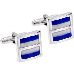 Μανικετόκουμπα SENZA Blue White