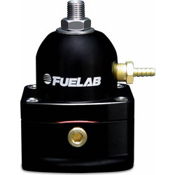 Fuelab Universal EFI (Electronic Fuel Injection)Adjustable Fuel Pressure Regulator 25-90 psi (2) -10AN Inlets (1) -6AN Return Black