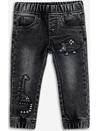 Βρεφικό τζιν παντελόνι for Funky Kids αγόρι 6-24 μηνών 225-812100-1 Μαύρο