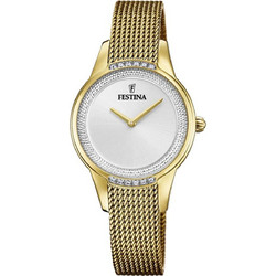 Festina Γυναικείο Ρολόι με Χρυσό Μεταλλικό Μπρασελέ F20495/1