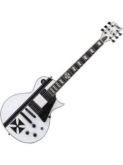 ESP LTD Iron Cross Ηλεκτρική Κιθάρα Single Cut με Μαγνήτες HH & Ταστιέρα Ebony Snow White