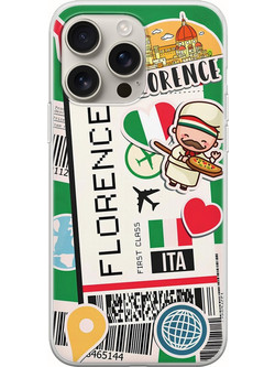 Θήκη Ticket To Florence iPhone 16 Pro Flexible TPU (Διάφανη Σιλικόνη)