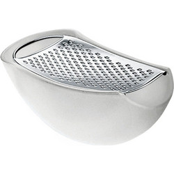 Alessi PARMENIDE Τρίφτης Με Θήκη Τυριού Λευκός 15,3x7,5x6,7 Εκ