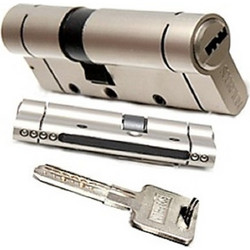 SCORPION PREMIUM ΚΥΛΙΝΔΡΟΣ ΑΣΦΑΛΕΙΑΣ 91mm 5 ΚΛΕΙΔΙΑ NIKEL