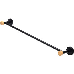 Estia ESTIA ΠΕΤΣΕΤΟΘΗΚΗ ΕΠΙΤΟΙΧΙΑ BAMBOO ESSENTIALS ΜΟΝΗ ΜΕΤΑΛΛΙΚΗ 9x65.4x5.2 ΜΑΥΡΗ