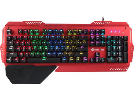 Meetion MK20 Μηχανικό Gaming Πληκτρολόγιο με Custom Διακόπτες RGB Red