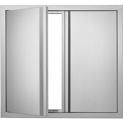 Πόρτα BBQ VEVOR 660x610mm Ανοξείδωτη Διπλή Εξωτερική Πόρτα Κουζίνας SMABSCJMYS26R8YITV0