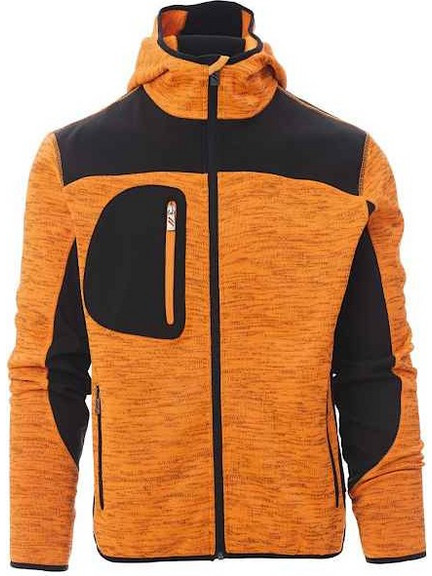 Τζάκετ Εργασίας Trip Πορτοκαλί Softshell Unisex & Κουκούλα PAYPER