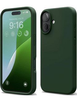 Θήκη Apple iPhone 16 - Elago Silicone Case Premium Σιλικόνης - Alpine Green (ES16SC61-APGR)