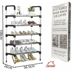 Παπουτσοθήκη Μεταλλική με 5 Ράφια 56.5x26x100cm ForHome 80560280 - For Home
