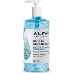 Alfa Products Αντισηπτικό Gel Χεριών με Αντλία 500ml