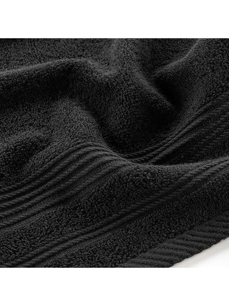 Douceur d'Interieur Πετσέτα Προσωπου Βαμβακερή Elegance Black 50X90cm