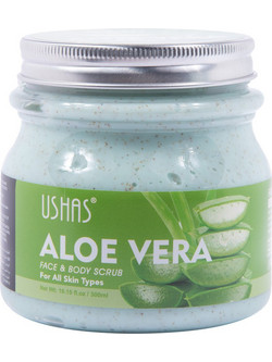 Ushas Aloe Vera Face & Body Scrub 300ml