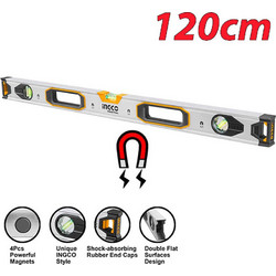 INGCO HSL38120M Μαγνητικό αλφάδι αλουμινίου 120cm