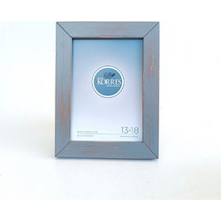 Κορνίζα ξύλινη επιτραπέζια σχ. Plain Slim χρ. Mare Grey 13x18cm Korres Craft - 251-102-105