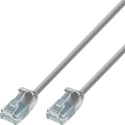 Techly U/UTP Cat.6 Καλώδιο Δικτύου Ethernet 1m Grey ICOC U6-SLIM-010T2