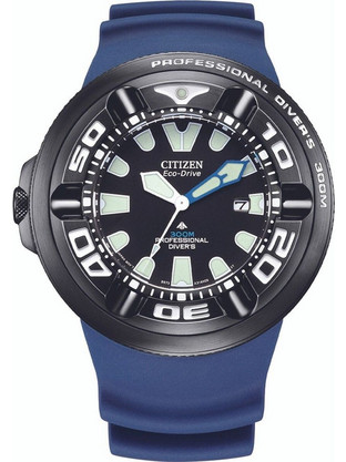 Citizen Promaster Ανδρικό Ρολόι Solar με Μπλε Καουτσούκ Λουράκι BJ8055-04E