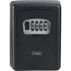 Osio Κλειδοθήκη OSB-3680-BL Μαύρη από αλουμίνιο με συνδυασμό 4 ψηφίων
