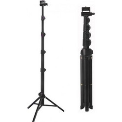 Extendable Portable Standing Tripod 2.1m - Color: Black