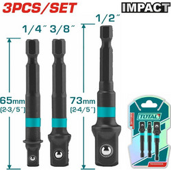TOTAL ΕΠΑΓΓ. ΣΕΤ ΑΝΤΑΠΤΟΡΕΣ 1/4" - 3/8" - 1/2" 3ΤΕΜ (TAC273651)