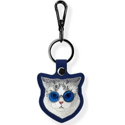 Nimmy Glasses Cool Cat AirTag Case Blue