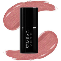 Semilac UV Hybrid 378 Shimmer Stone Amber Ημιμόνιμο Βερνίκι Νυχιών 7ml