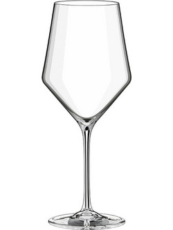 Rona Σετ Ποτήρια Κρασιού Γυάλινα Κολωνάτα Edge 520ml 6τμχ RN68290520