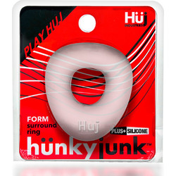 Hunkyjunk Form Curvy Cock Ring Ice Ελαστικό Δαχτυλίδι Πέους Σιλικόνης Διαφανές