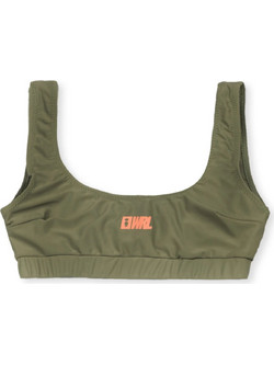 We Ride Local Surf Bikini Top Olive