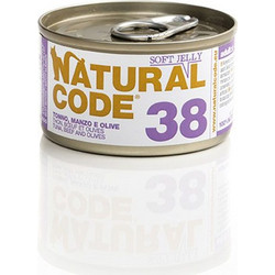 Natural Code 38 Adult with Tuna Beef & Olives in Jelly 85gr