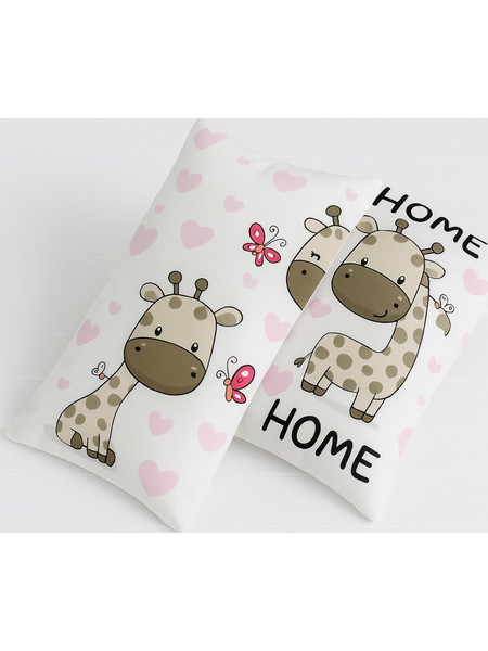 Μαξιλαροθήκες Σετ 2τμχ 20x30cm Beboulino U&Me Pink 70318692030
