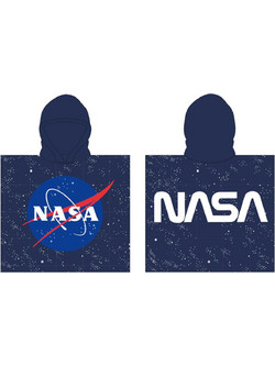 NASA Παιδικό Πόντσο Θαλάσσης Μπλε 55x110cm VAR013