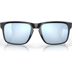 Oakley OO 9102 C1 Ανδρικά Γυαλιά Ηλίου Τετράγωνα Κοκάλινα Μαύρα με Μπλε Καθρέπτη Φακό