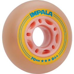 IMPALA INLINE WHEEL 70mm Pack X 4 pink yellow
