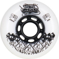 FR STREET INVADER WHEELS WHITE 72/84A
