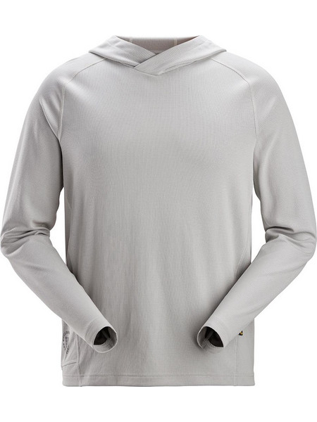 Μπλούζα Μακρυμάνικη με Κουκούλα 2456 Stay Fresh UPF 50+ της εταιρείας Snickers Ice Grey - 2900