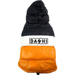 STRIPES ORANGE & BLACK ANORAK Large (DAK014)