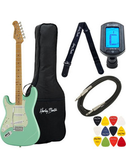 Harley Benton ST-62CC MN LH Seafoam G Bundle