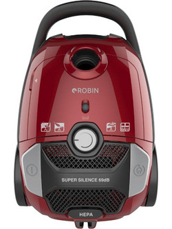 Robin RB-1801 Red Ηλεκτρική Σκούπα 700W με Σακούλα 3lt