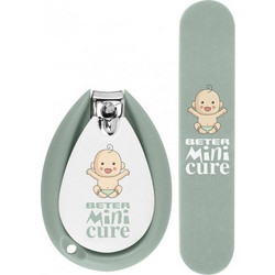 Beter Mini Cure Σετ Νυχοκόπτης & Λίμα για Μωρά Πράσινο