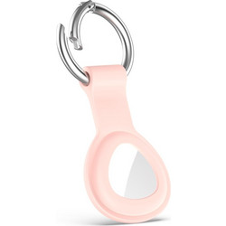 Θήκη σιλικόνης για AirTag Shockproof Anti-scratch με μπρελόκ Pink