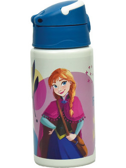 Gim Frozen Flip Παιδικό Μπουκάλι Αλουμινίου BPA Free με Καλαμάκι Μπλε 500ml 2 Σχέδια